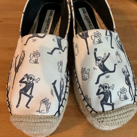 Karl Lagerfeld Paris AntibesCanvas Espadrille NEW - Picture 2 of 9